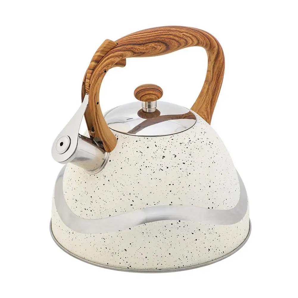 3.5L Kettle Wood Grain Handle Coffee Tea Kettle Universal Gas Induction