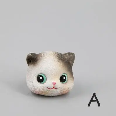 A В форме головы кота 3D Силиконовая форма помадки пластырь для ароматерапии гипсовая форма для украшения автомобиля Торт шоколадные формы - Цвет: A