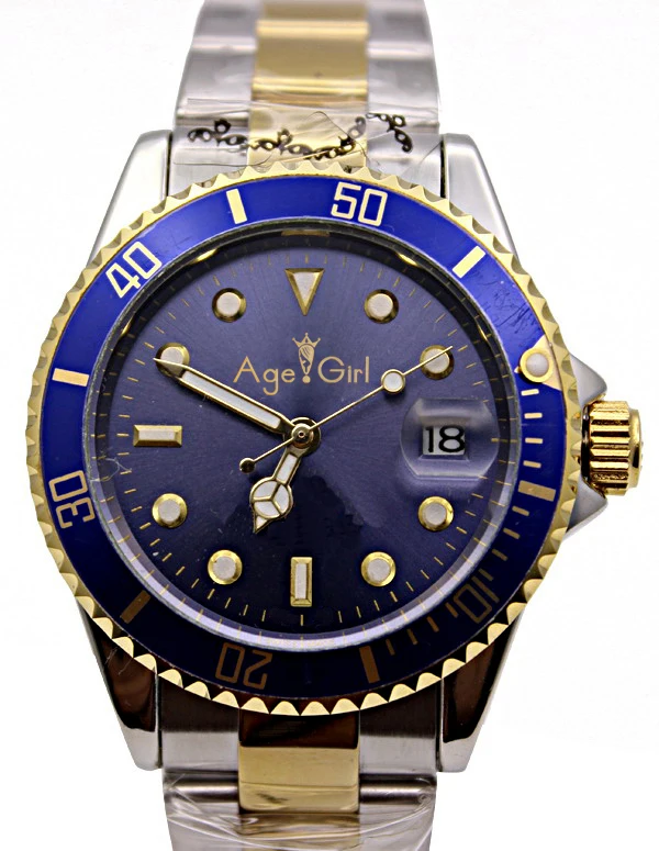 

Famous Brand New Mens Gent's Sub Self-wind Automatic Mechanical Watches Stainless Steel Dive WristWatch Gold Black Silver GMT