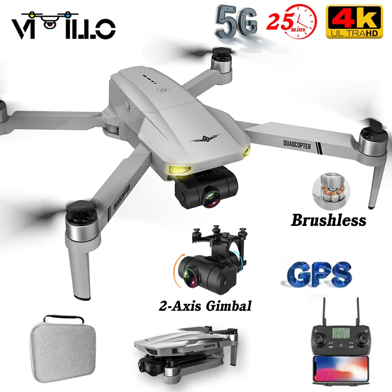 Дрон VIMILLO KF102 складной камера 5G км 4 к GPS WIFI FPV | Игрушки и хобби