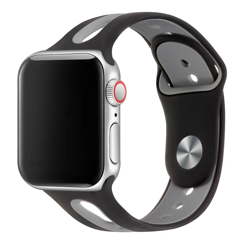 10 PCSWatch ремешок для наручных часов Apple Watch, ремешок 42 мм, 38 мм, Версия 44 мм 40 мм ремешок силиконовых наручных часов Iwatch, ленты для наручных часов Apple Watch, Series4/3/2/1 81003