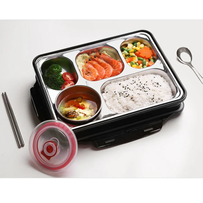 Коробка для обедов, еды, еды, контейнер для хранения, Microwavable пластик, микроволновая печь многоразовые из нержавеющей стали PAK55