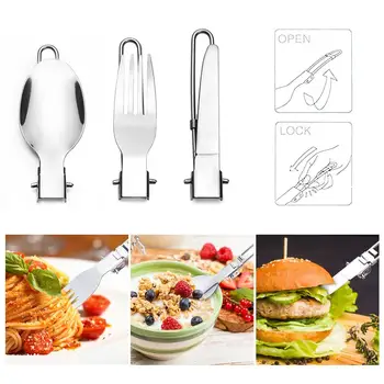 Camping Cookware Kit Outdoor Aluminum Cooking Set Water Kettle Pan Pot Travel Cutlery Utensils BBQ Tableware Hiking Picnic Tools 3