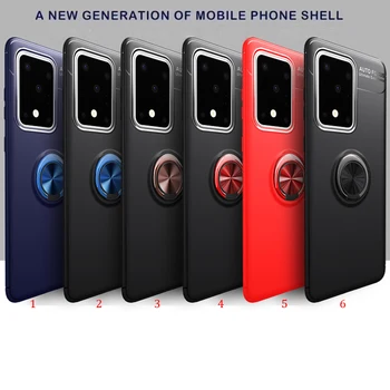 

100pcs/lot For Samsung Galaxy S20 Plus Anti-scratch Invisible Magnetic Support Ring Buckle Case For Samsung Galaxy S20 Ultra