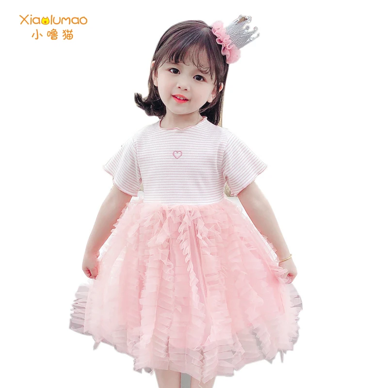 

Yellow dress for girls summer dress chiffon bow cotton dresses fashion2020 cute tiktok clothes wholesale clothing dropping