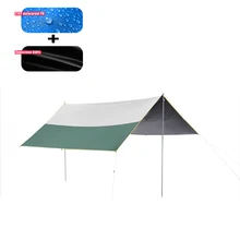 

3x3m Ultralight Awning Waterproof Tarp Tent Shade Garden Canopy Anti-UV Sunshade For Outdoor Camping Beach Sun Shelter