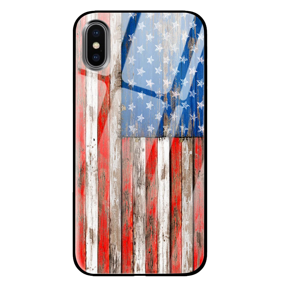 Настоящий белый мрамор для iPhone 5 5S 6 6s 7 8 Plus X XS XR 11 Pro макс. закаленное стекло чехлы - Цвет: 1