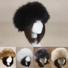 Женская меховая шапка, русская Толстая Пушистая Шапка, искусственный мех, меховые головные уборы, шапки, зимние теплые шапки, шапка, модные женские шапки