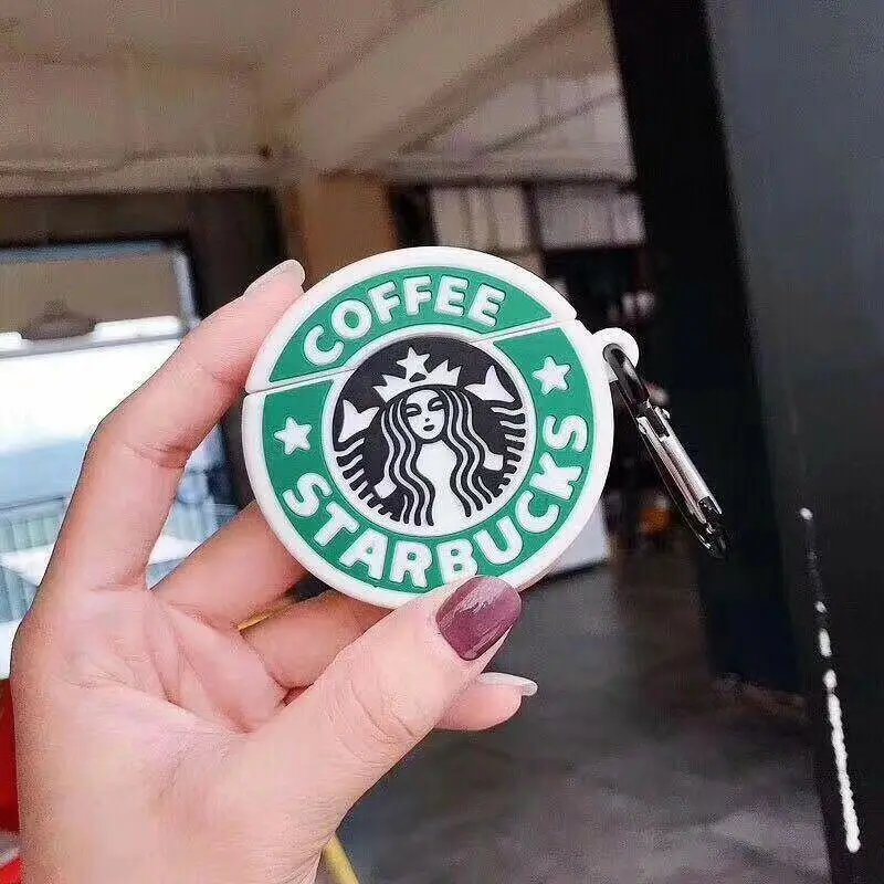 Чехол для Apple AirPods coffee 3D силиконовый чехол для Airpods 2 Чехол для наушников Air Pods