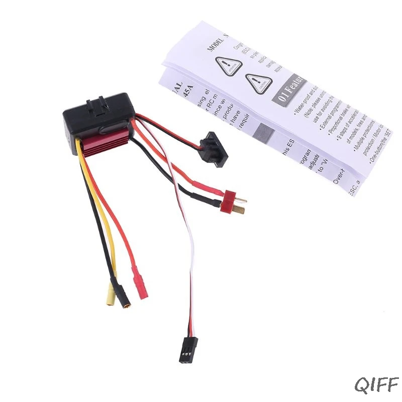 35A бесщеточный двигатель ESC водонепроницаемый 2-3S Lipo программируемый для 1/14 1/16 RC автомобиля
