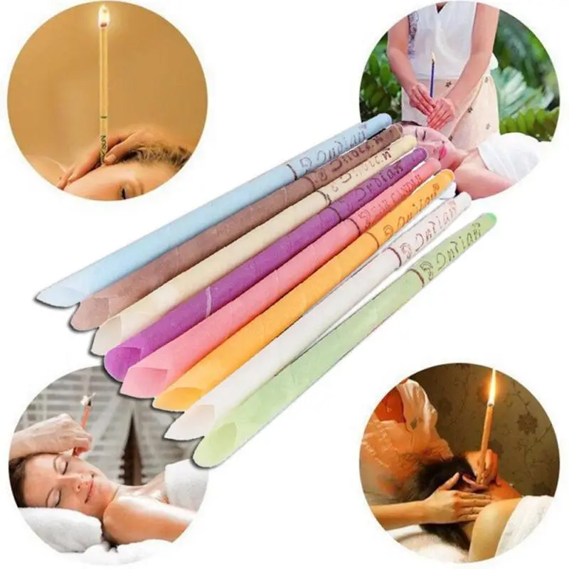 

Ear Cleaner Earwax Candles Hollow Blend Cones Beeswax Cleaning Natural Aromatherapy Ear Candle Aroma Perfume Facial Care Tools