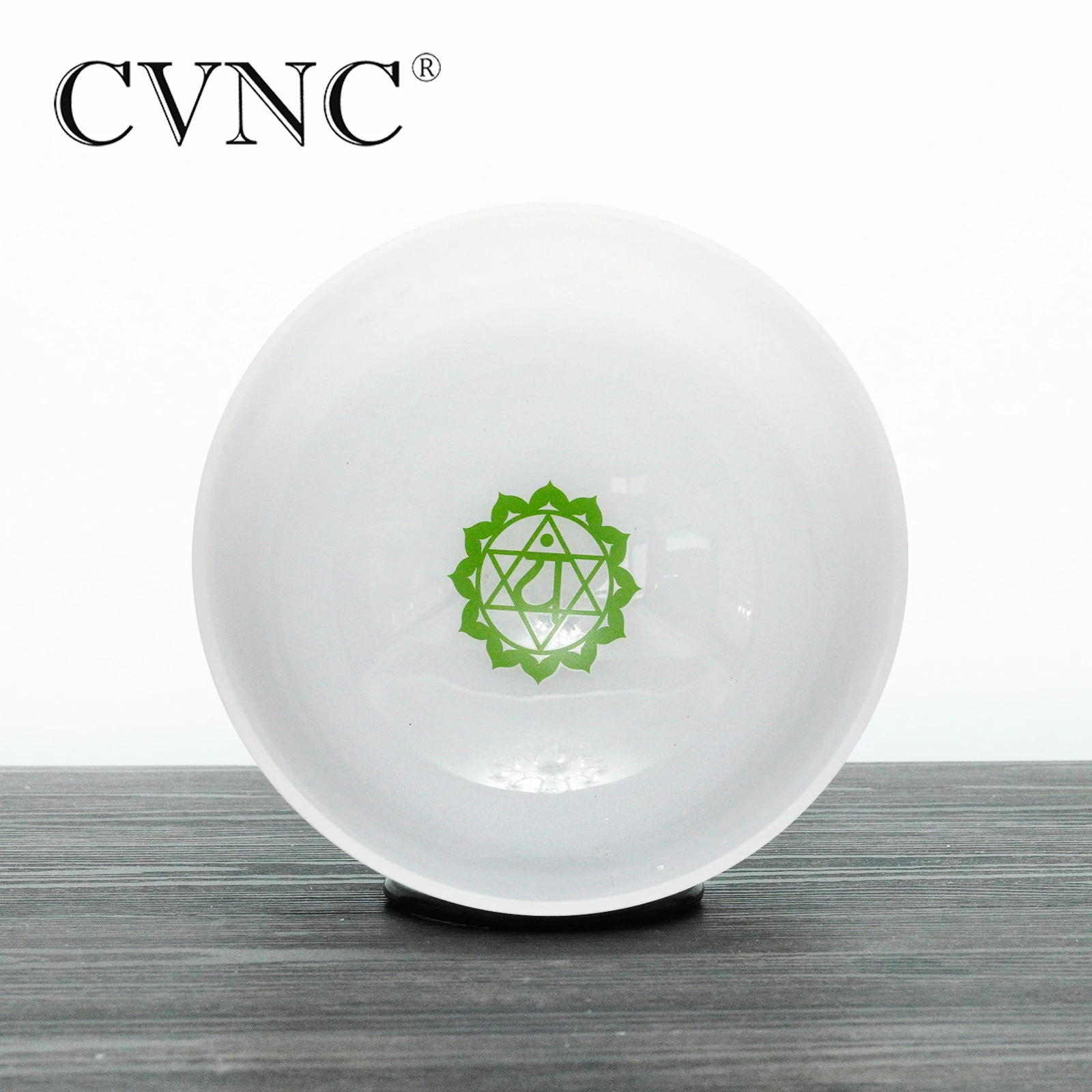 

CVNC 8/10/12" Note F Heart Chakra Frosted Quartz Crystal Singing Bowl