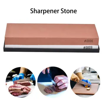 

2-IN-1 Sharpening Stone Kit 3000/8000 Grit Knife Red White Sharpener Anti-slip Mat Polishing Tool for Kitchen Hunting Knives