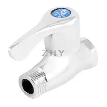 1/2" PT Thread Male to Female Straight Saving Water 1/4 Turn Handle Angle Valves