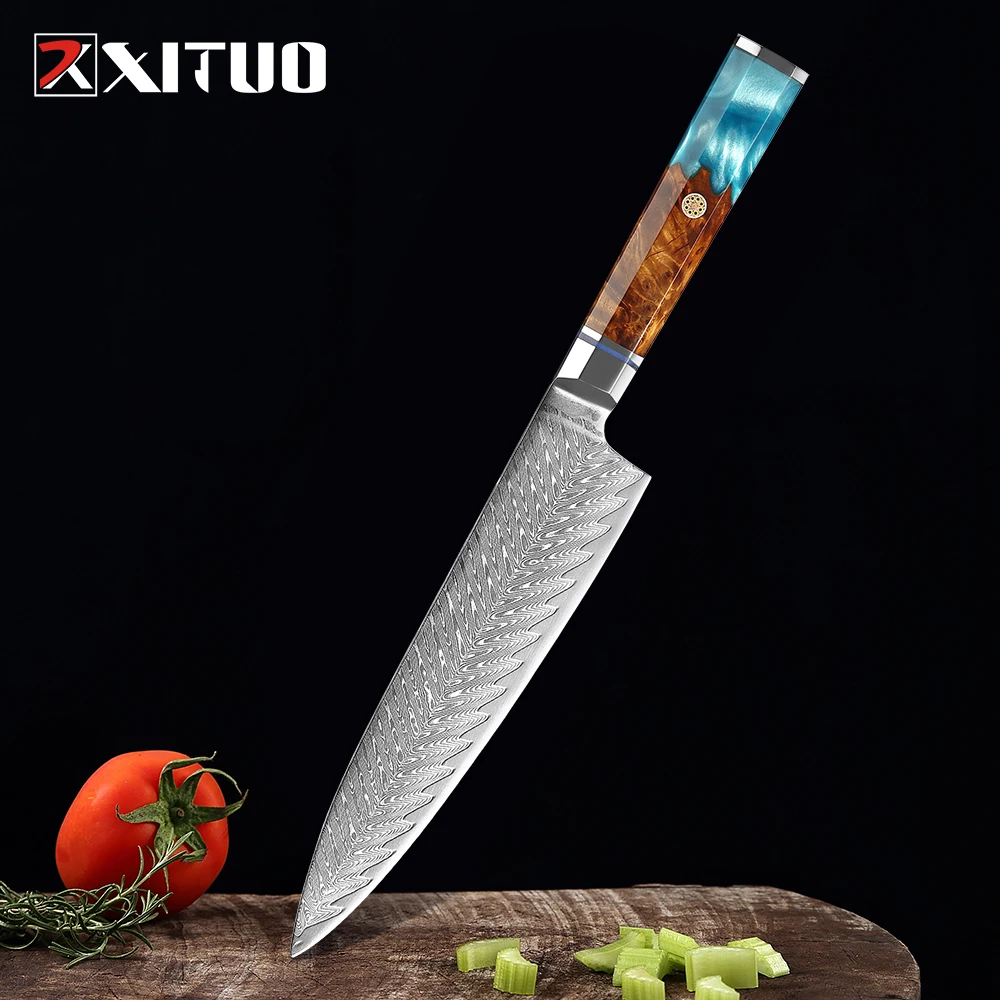 SHAN ZU 8 inch Japanese Chef Knife Kitchen Knives Japanese Super Steel  Sharp Knives with K133 Ergonomic Handle - AliExpress