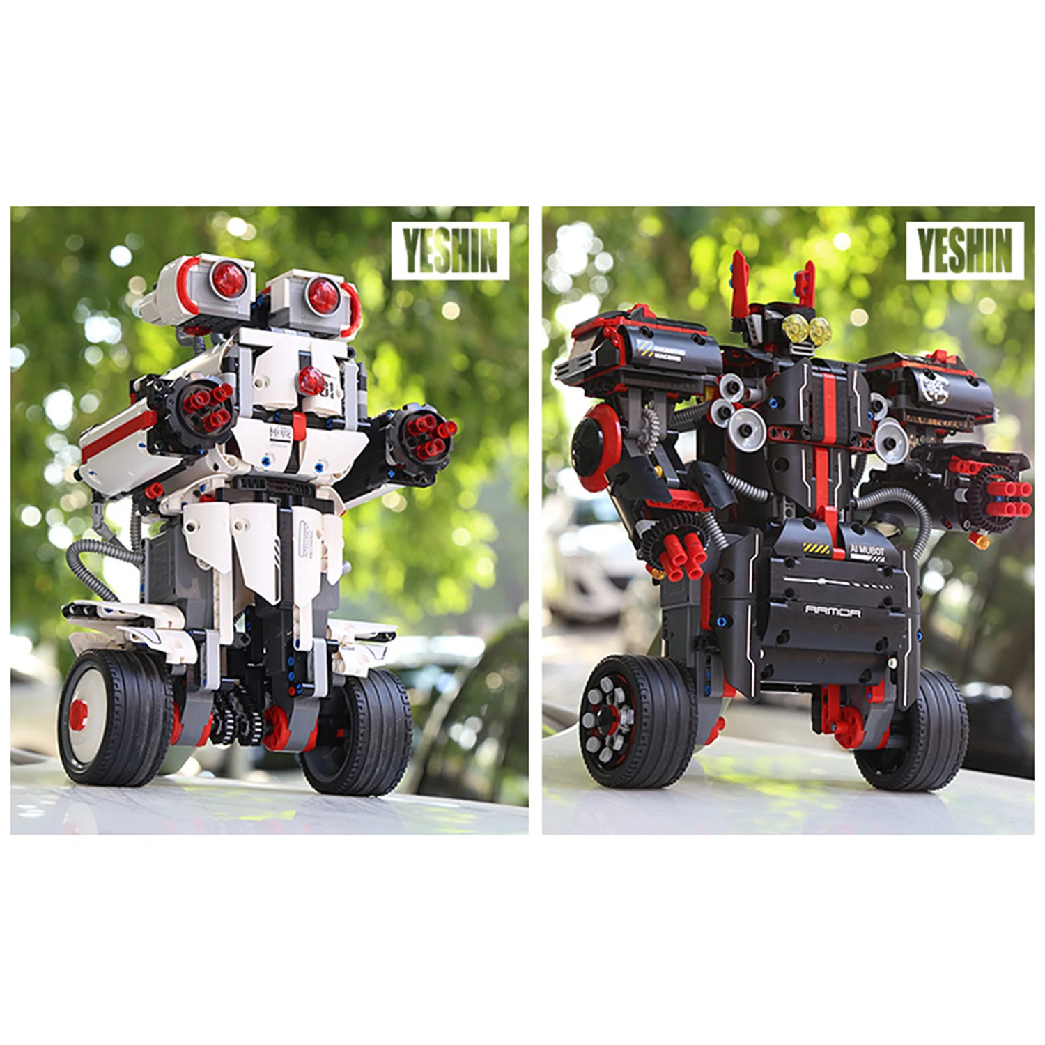 RC робот RC Обучающие строительные блоки ствол игрушка DIY сборка сбалансированный программируемый робот 2,4G дистанционное управление приложение управление для детей