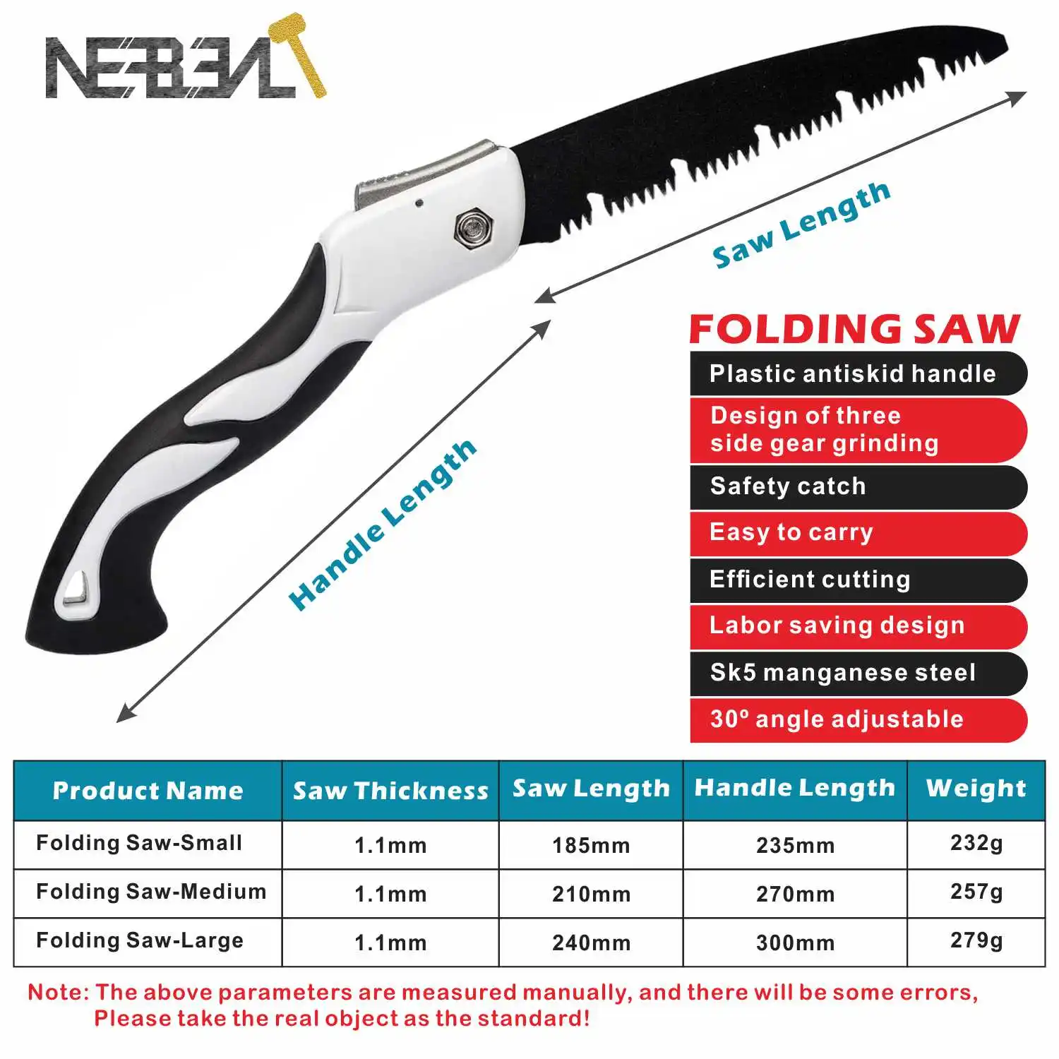 Wood Folding Saw Outdoor For Camping SK5 Trees Chopper Garden Tools Knife Hand U-Shaped Turbine Professional Hand Saw 2