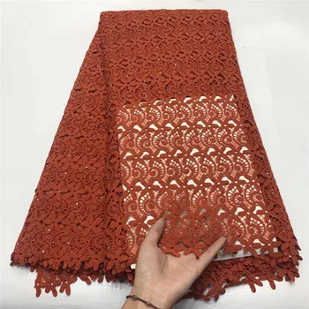 

Zhengiru - Women Stones Lace Fabric White Color Bazin Embroidery African Bazin Fabric Dress