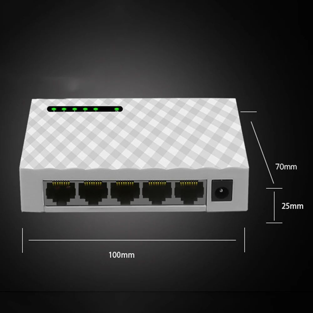 Мини 5 портовый 4 сторонний Настольный гигабитный коммутатор/сетевой коммутатор