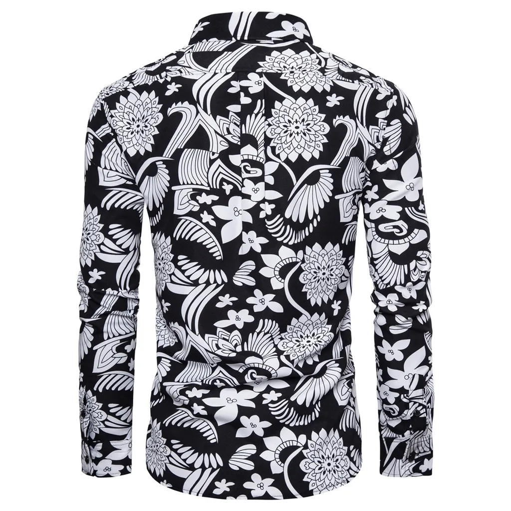 KANCOOLD, Мужская Новая высококачественная красивая рубашка, Мужская комбинированная деловая Повседневная Ретро рубашка с длинными рукавами, топ, блузка Nov11
