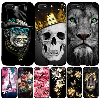 

Silicone Case For 5.45" Huawei Y5 2018 Printing Cute Cover Case For Huawei Y 5 Y5 Prime 2018 Fundas Coque Phone Bags Bumper Etui