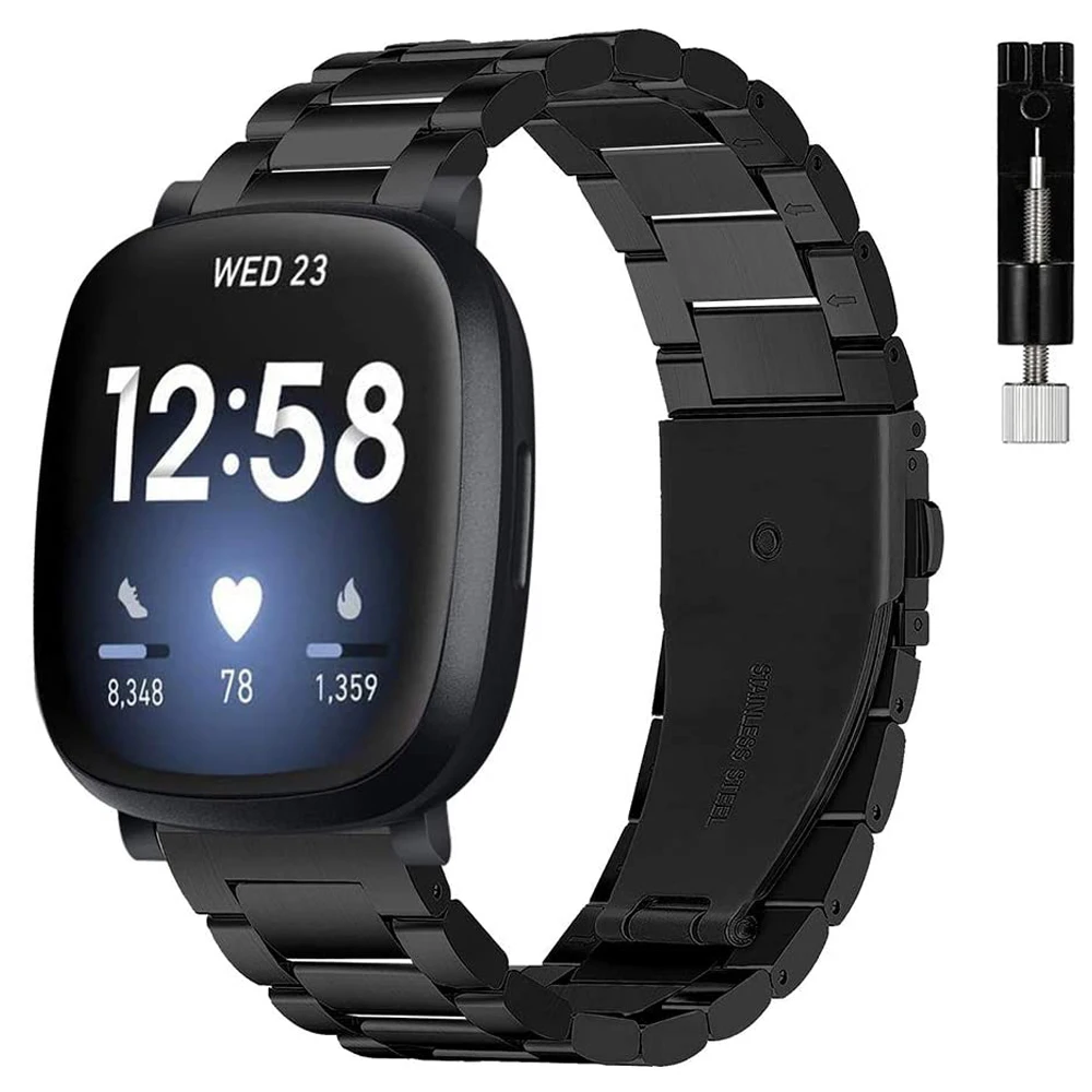 

Браслет из нержавеющей стали для умных часов Fitbit Versa 3 / Sense