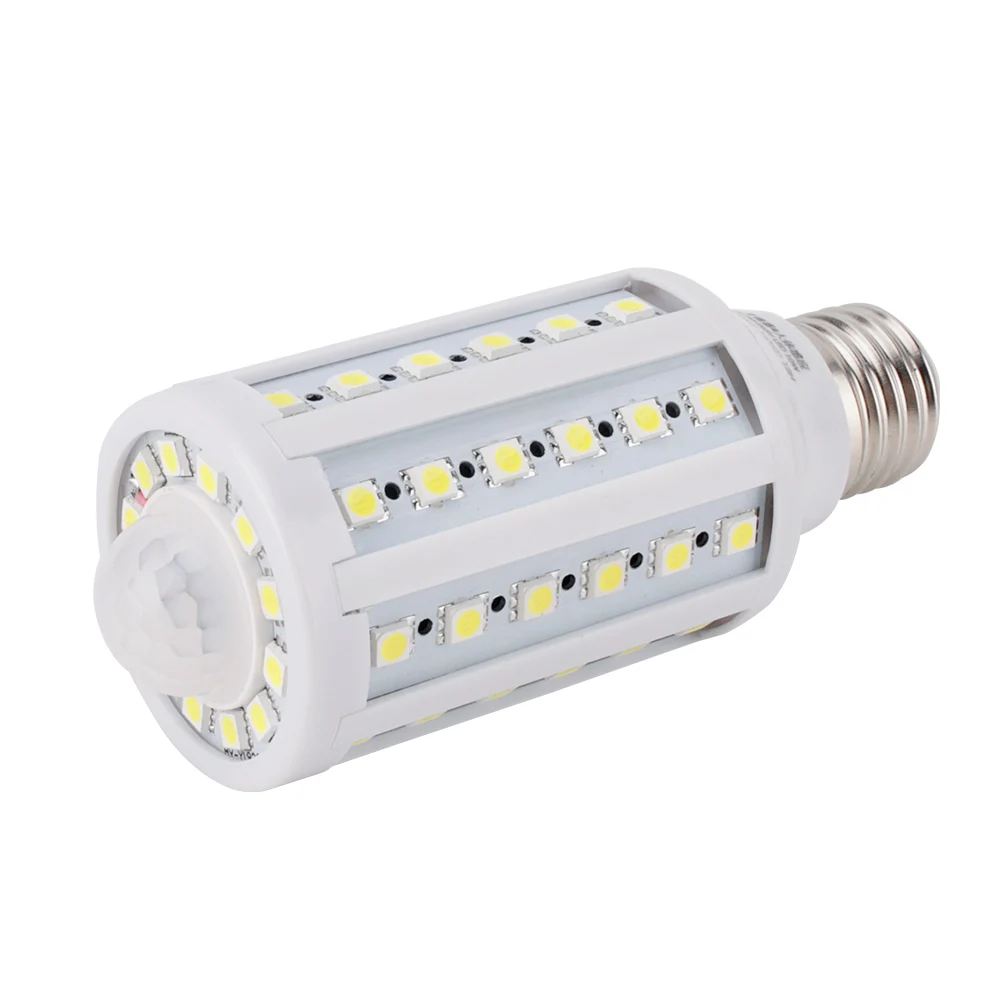 

BORUiT 85-265V E27 LED Bulb SMD5730 LED Light 60 LEDs PIR Motion Sensor Corn Bulb Chandelier For Home Lighting Decoration