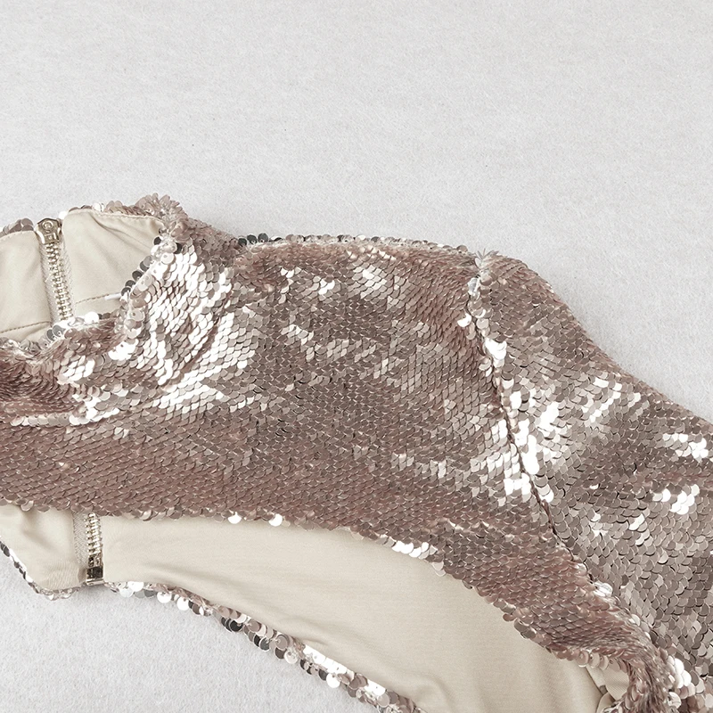 Зимнее облегающее Бандажное платье Vestidos, сексуальное черное вечернее платье с длинным рукавом и блестками, платье для клуба; Vestidos