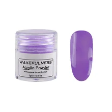 Акриловая система-5 г/банка акриловая пудра мечта фиолетовый Цвет Здоровые порошки Акриловые Наборы для дизайна ногтей УФ гель пудра дизайн украшения