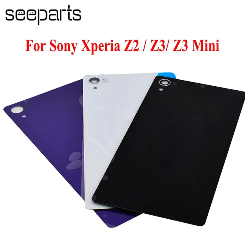 Чехол для Sony Xperia Z2 D6543 заднее стекло Z3 L55T Compact Mini D5803 задняя крышка батарейного