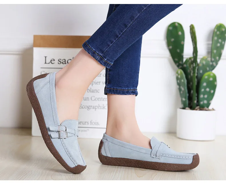 HX 7732-2019 Spring Autumn New Arrival Genuine Leather Women Flats Shoe-19