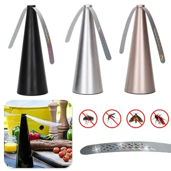 

Available Three Colors A Fan Leaf Fly Repellent ABS Material Wide Coverage Creative Mosquito killer Keep Away From Food