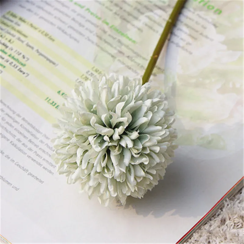

Single Branch Dream Dandelion Thorn Ball Small Artificial Flower Fake Flower Home Wedding Photography Decor Manual DIY M3396