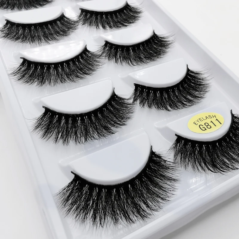 

5 Pairs eyelashes 3d mink lashes eyelash extension natural false eyelashes volume lashes maquillaje mink eyelashes makeup cilios