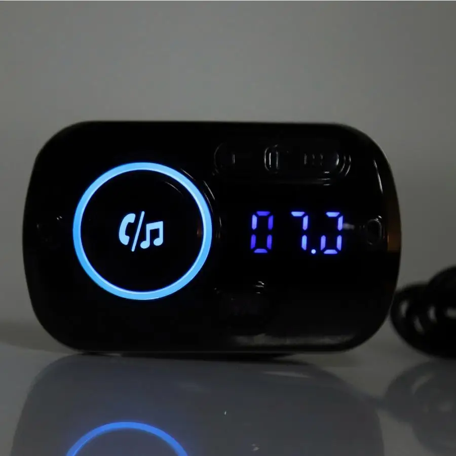 Автомобильный mp3 автомобильный Bluetooth MP3 динамик громкой навигации двойной fm-трансмиттер с USB аксессуарами automovil автомобилей