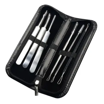

Double Stainless Steel Acne Needle Set 6 Piece Set Acne Needle Acne Needle Blackhead Beauty Needle Yangjiang Acne Clip