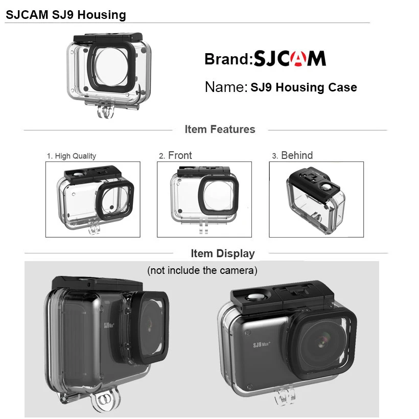 SJCAM SJ9 аксессуары сумка для хранения для SJCAM SJ9 Strike 30 м водонепроницаемый корпус чехол для SJCAM SJ9 Strike штатив монопод