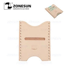 ZONESUN C2 банк держатель кредитной карты пользовательский кожаный Режущий инструмент для пробивки DIY бумаги кликер высечки деревянный шаблон