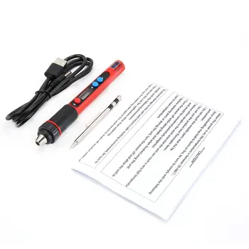 

PX-988 5V 10W USB LED Digital Temperature Adjustable Internal Heating Electric Soldering Iron Tools Kits with Soldering Tips