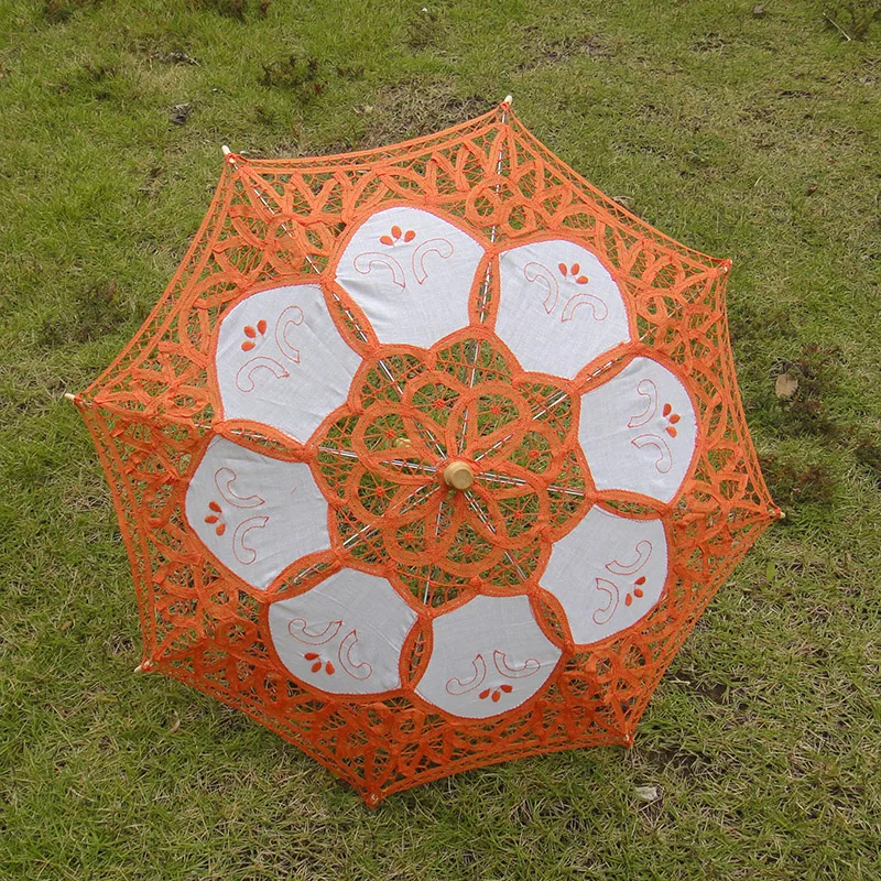Tea Party Forest Wedding Decoration Small Lace Umbrella Baby Shower Photo Prop Children Lace Umbrella Parasols Kids' Size
