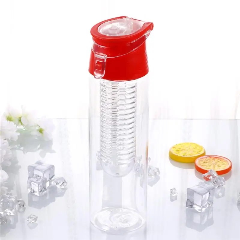 700ML Outdoor Sport Fruit Lemon Hand Cup Portable Leakproof Plastic Water Space Bottle |