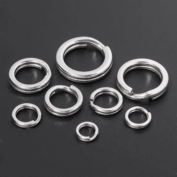 Louleur 316 스테인레스 스틸 키링, 분할 링, 열쇠 고리, 열쇠 고리, DIY 주얼리 제작, Sleutelhanger 열쇠 고리