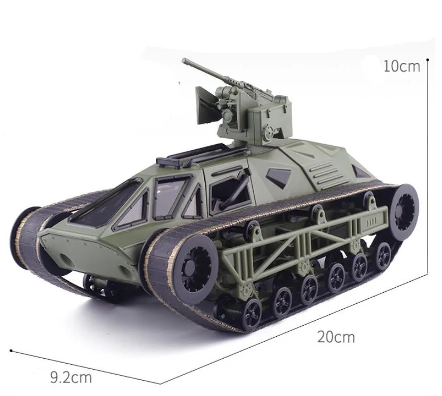 Высокая имитация 1:24 трек Танк сплава модель, танк колесио модель, подарок для детей