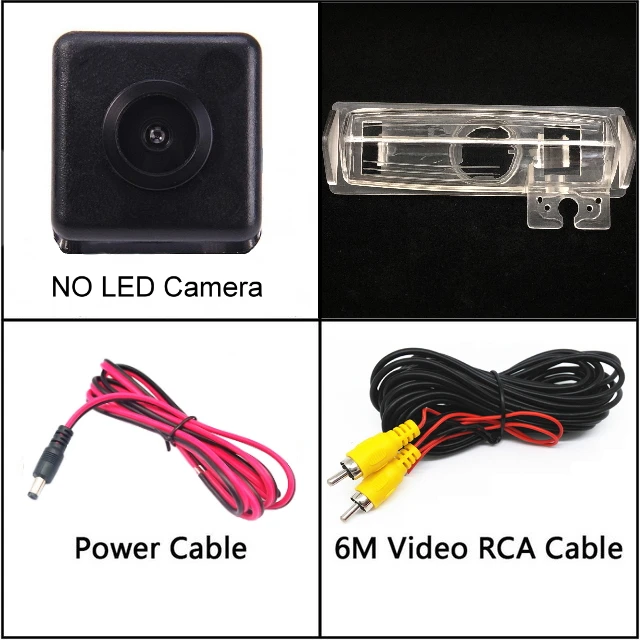 NO LED Для Toyota Ractis NCP100 NCP120 2005~ камера заднего вида Автомобильная камера заднего вида HD CCD ночного видения - Название цвета: NO LED