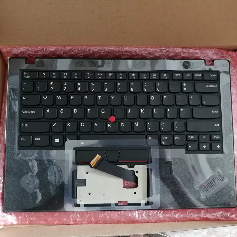 

US Backlit New laptop keyboard with touchpad palmrest for lenovo Thinkpad X1 X1C Carbon 5TH 6TH 2017" 2018