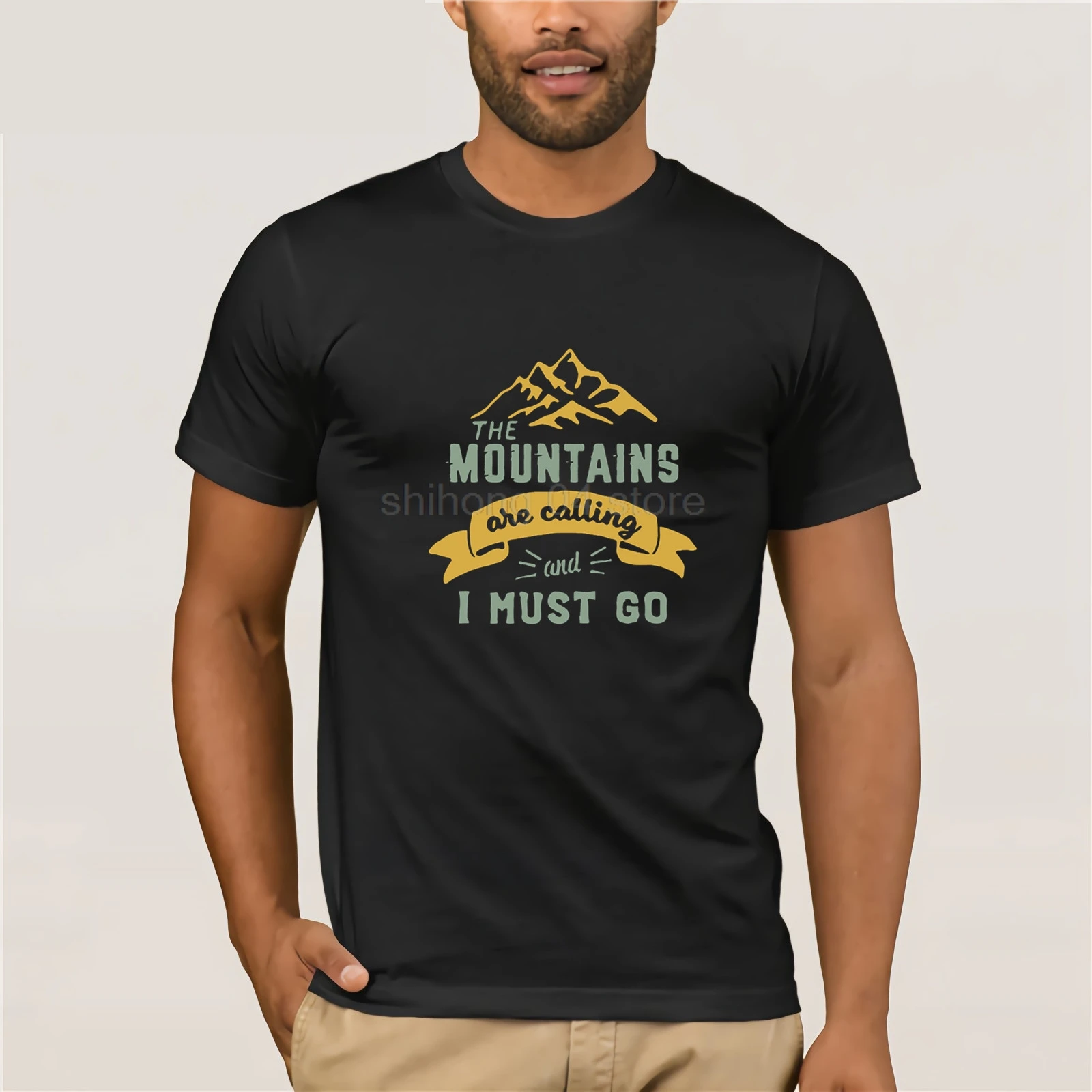 Vintage Rock Climbinger Hikinger T Shirt Mountains Are Calling men's t ...