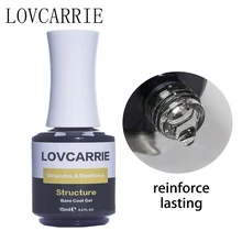 Lovtransporte primer para unhas, estrutura de base em gel para unhas, 15ml de borracha, reforço, gel de resina arte 2020,