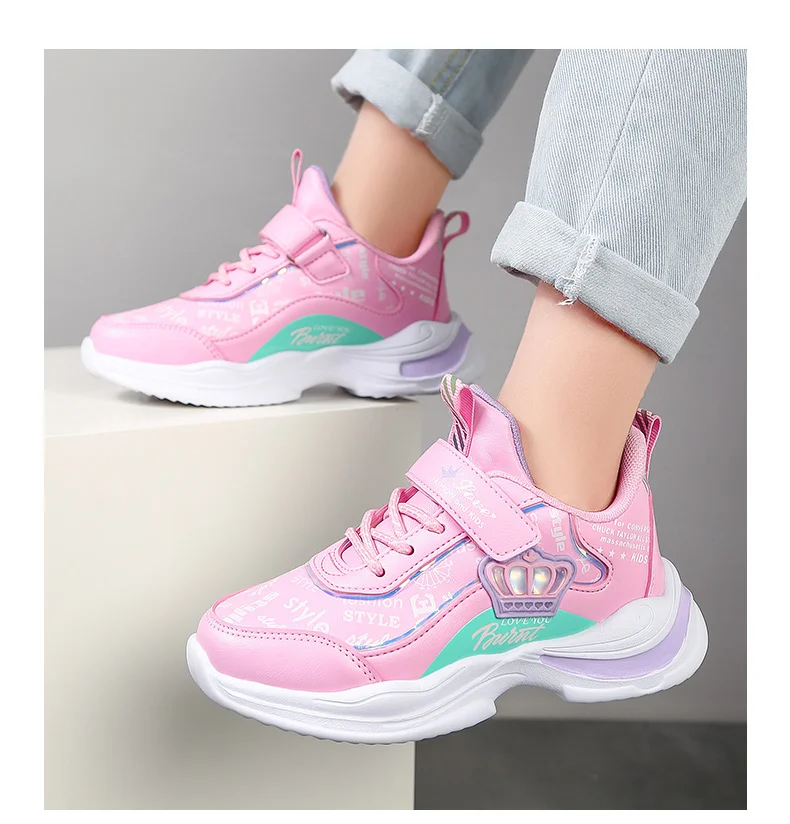 children's shoes for sale WKPK Children Sneakers Fashion Cute Princess Shoes Comfortable Lightweight Girls Outdoor Casual Booties Activity Supplies leather girl in boots