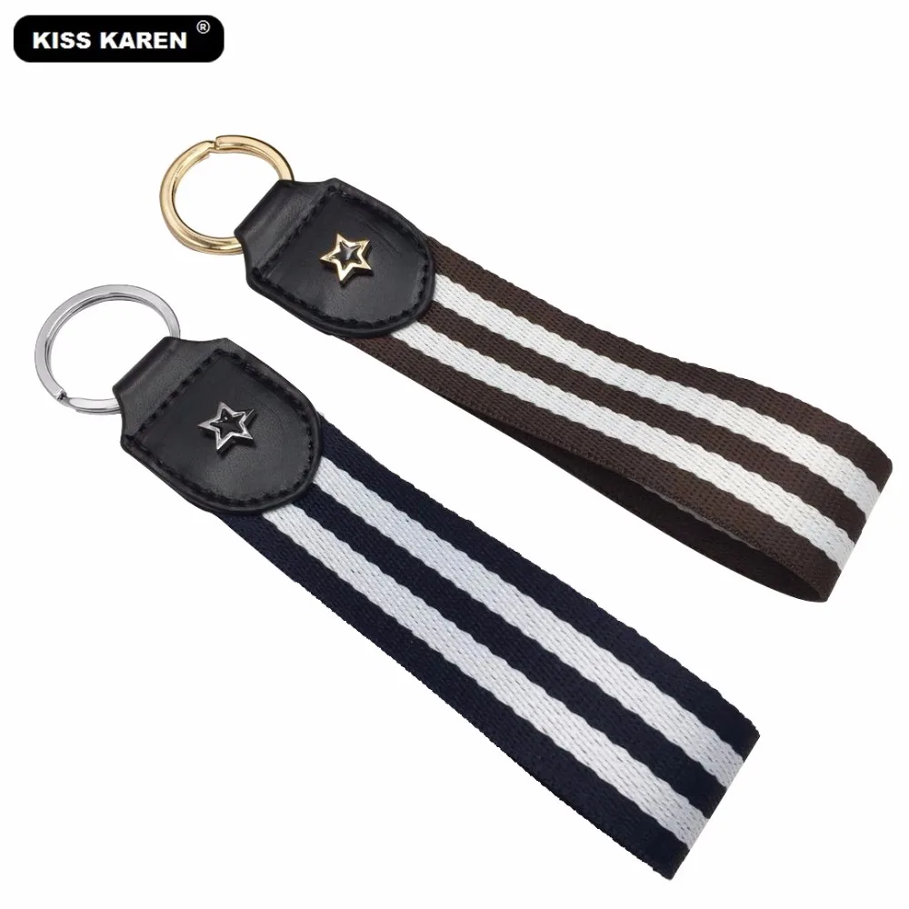 

KISS KAREN High Quality Bag Parts Clutches Straps with Star Rivet Fashion Bag Zip Tab Straps Key Ring Ribbon Strap Zipper Puller