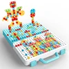 Kids Drill Screw Nut Puzzles Toys Pretend Play Tool Drill Disassembly Assembly Children Drill 3D Puzzle Toys For Boy 6